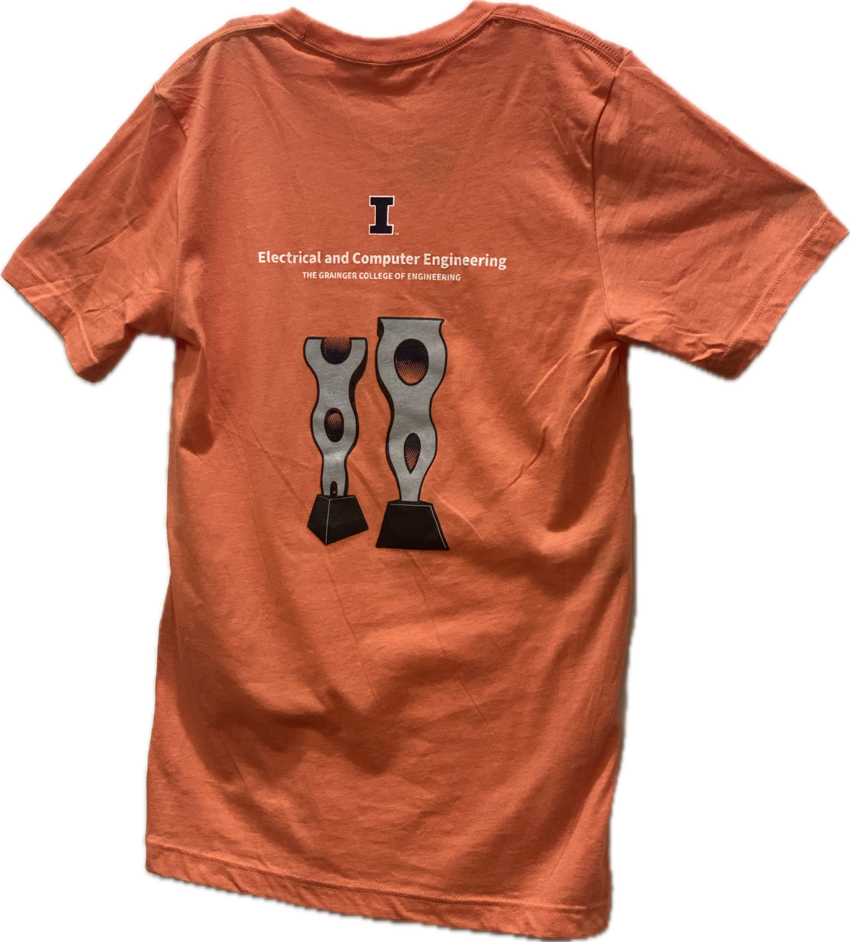 Unisex S/L Crew - Orange (Back)