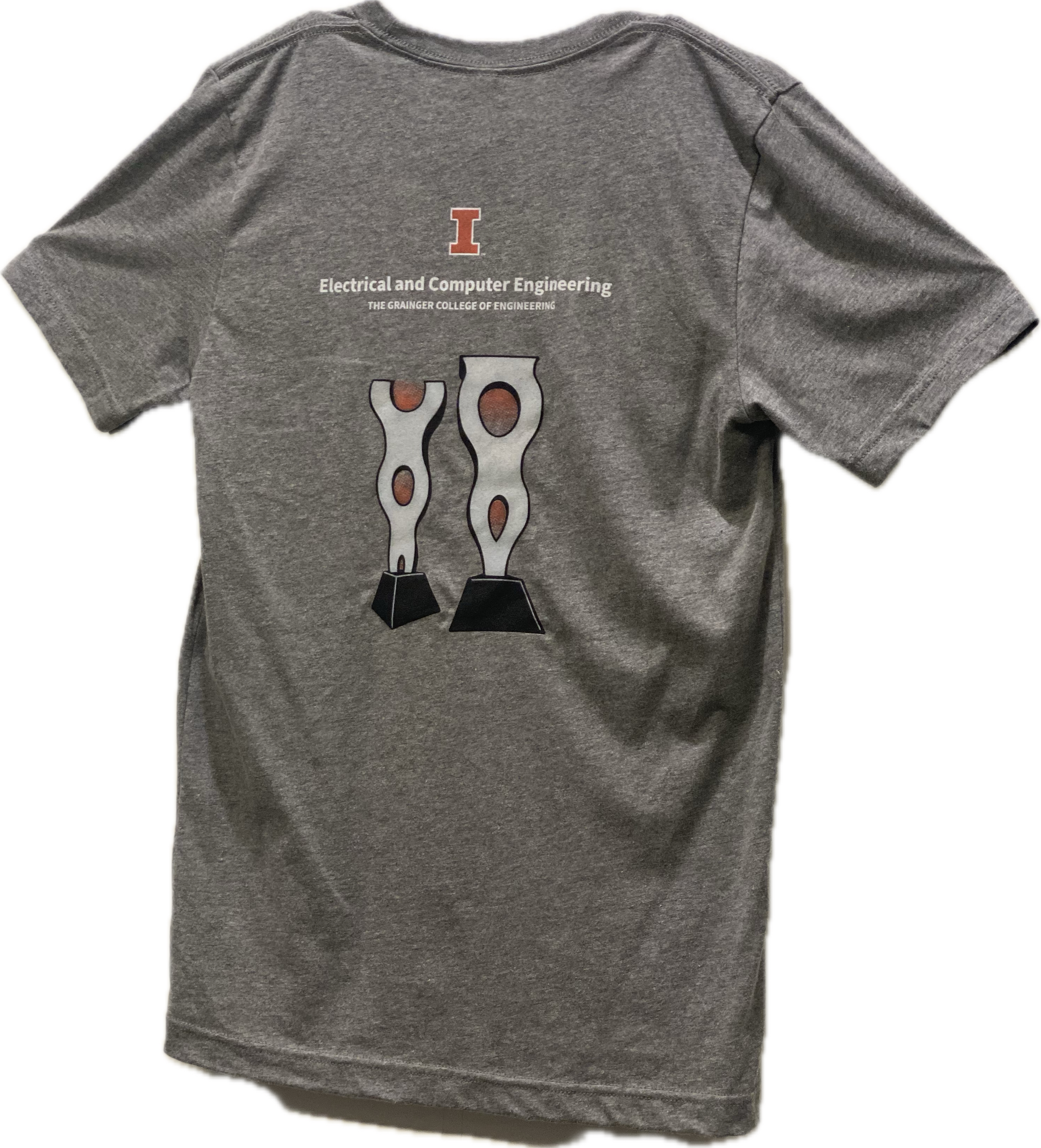 Unisex S/L Crew - Gray (Back)