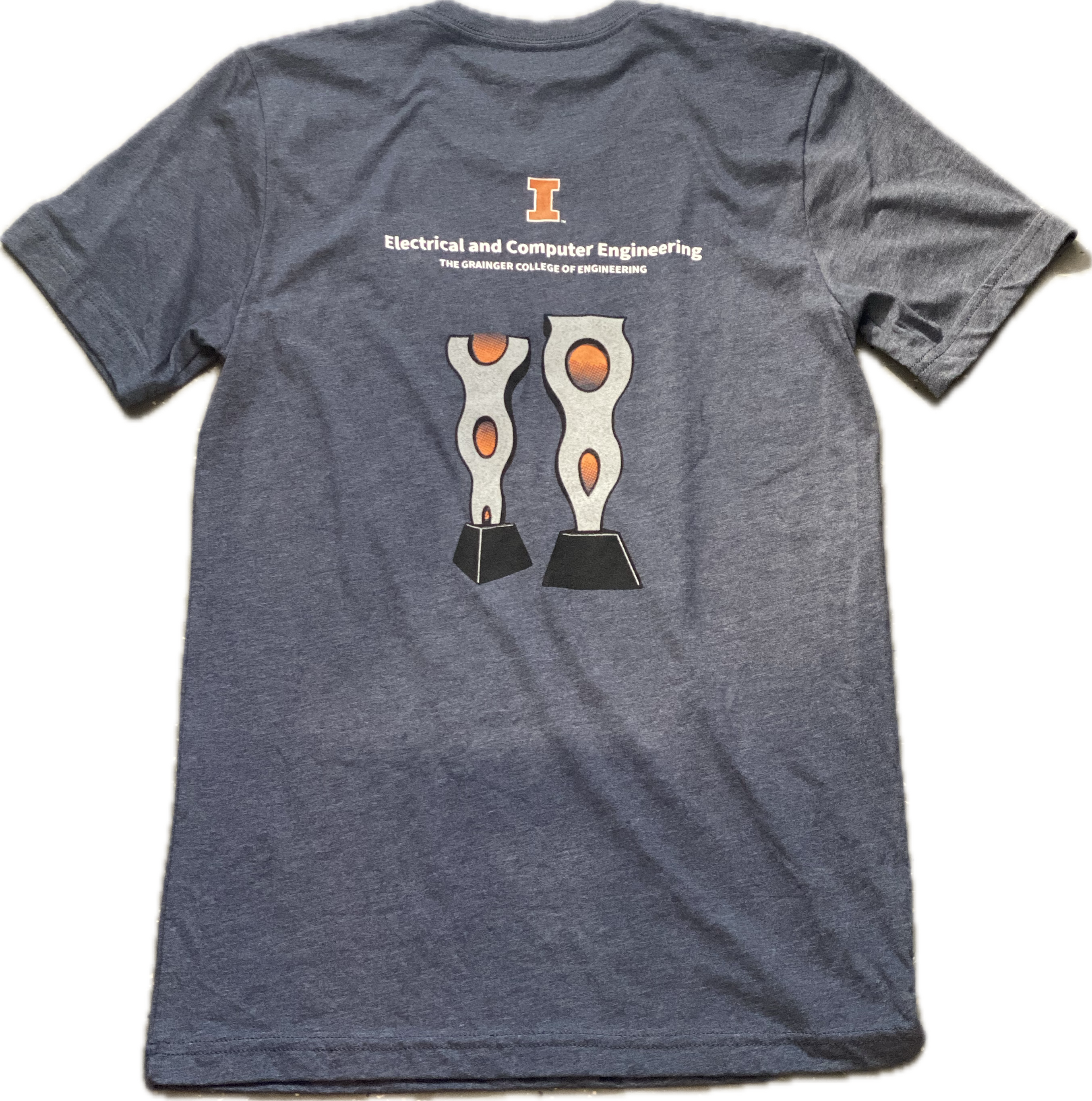 Unisex T-shirt - Navy Heather (Back)