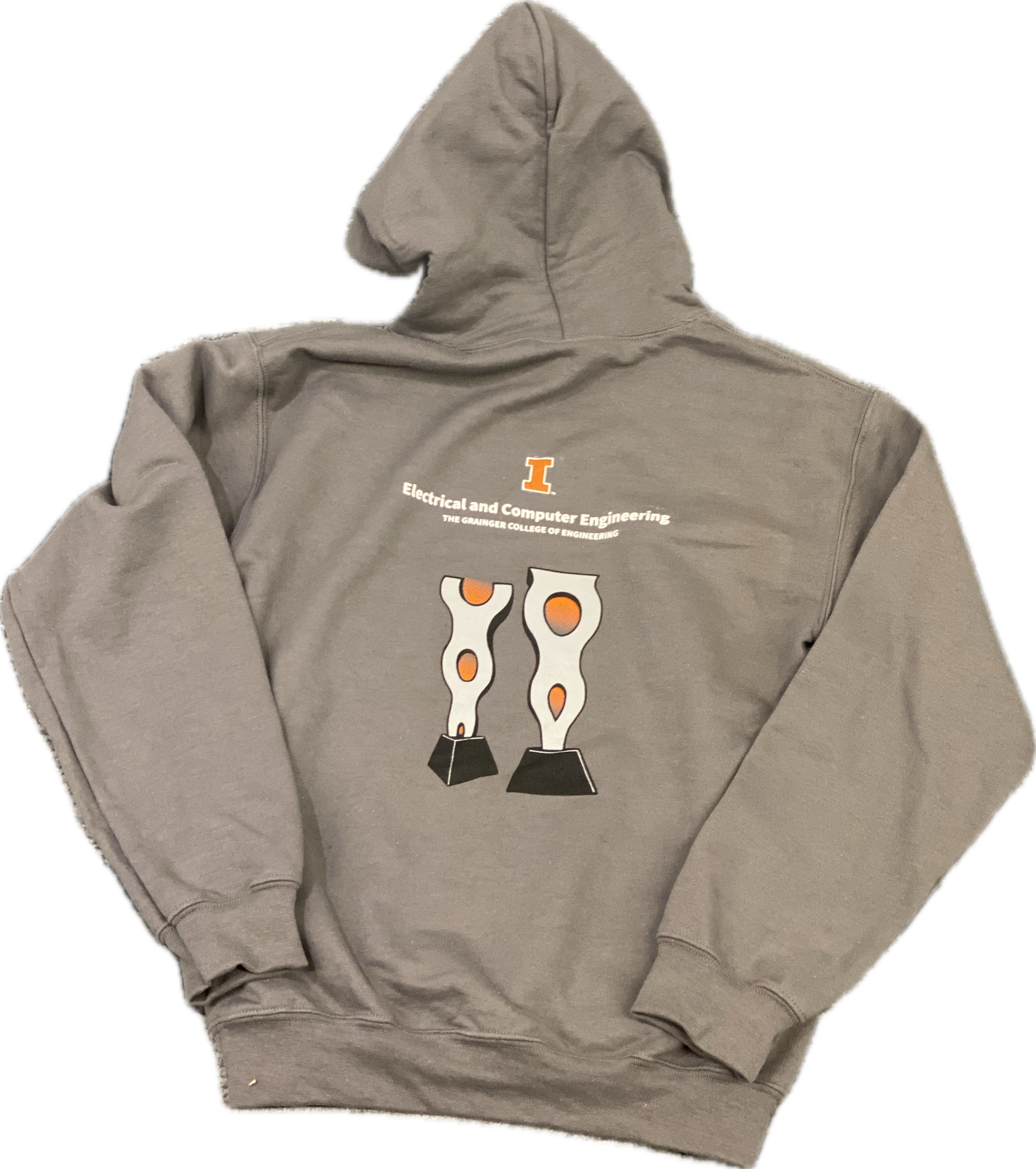 Hooded Sweatshirt - Charcoal (Back)